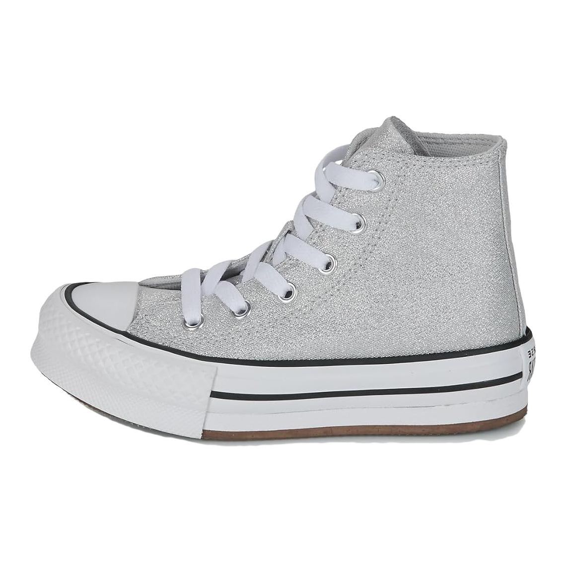 (Preschool) Converse Chuck Taylor All Star Platform 'Silver Gray' 666400C