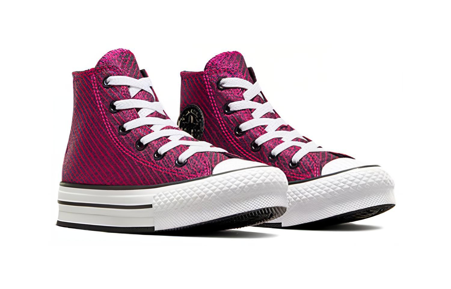 Lookbook (PS) 匡威Chucks Taylor全明星增高版高帮‘酒红白’ A05498F