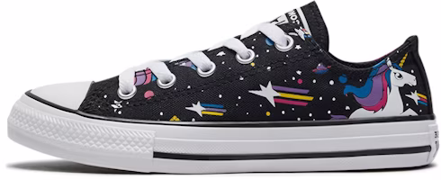 (Preschool) Converse Chuck Taylor All Star Rainbow Unicorn Black Sneakers 'Black' 665474C (Preschool) Converse Chuck Taylor All Star Rainbow Unicorn Black Sneakers 'Black' 665474C