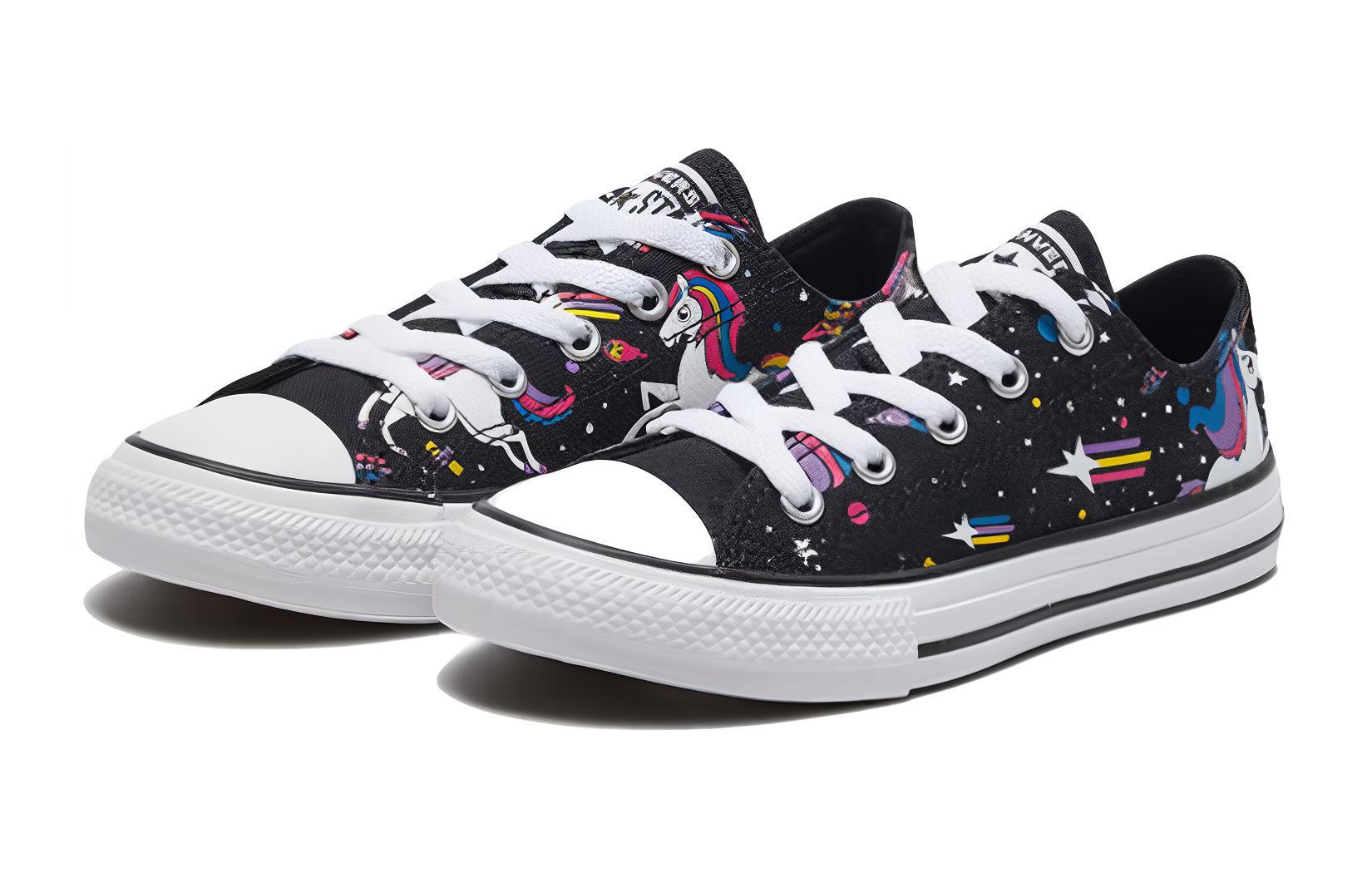 Lookbook (PS) Converse Chuck Taylor All Star Pelangi Unicorn Hitam Sneakers 'Black' 665474C