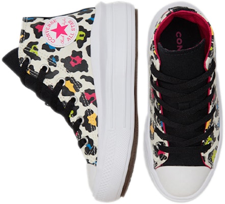 中童 Converse Color Chuck Taylor All Star Move 黑多彩 Purchase 中童 Converse Color Chuck Taylor All Star Move 黑多彩