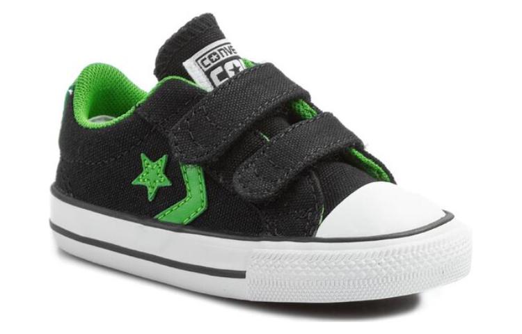 Order (PS) (幼児用) コンバース ロー 'ブラック グリーン' 742929C 742929C