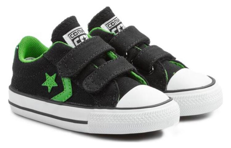 Shop (PS) (幼児用) コンバース ロー 'ブラック グリーン' 742929C 742929C