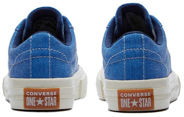 中童 Converse One Star 休閒 防滑耐磨 低筒 兒童板鞋 藍白 Shop 中童 Converse One Star 休閒 防滑耐磨 低筒 兒童板鞋 藍白