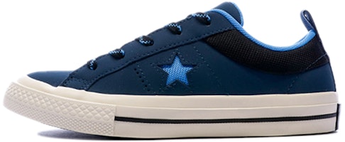 (Preschool) Converse One Star Non-Slip Wear-resistant Low Tops Casual Skateboarding Shoes Blue 362528C (Preschool) Converse One Star Non-Slip Wear-resistant Low Tops Casual Skateboarding Shoes Blue 362528C