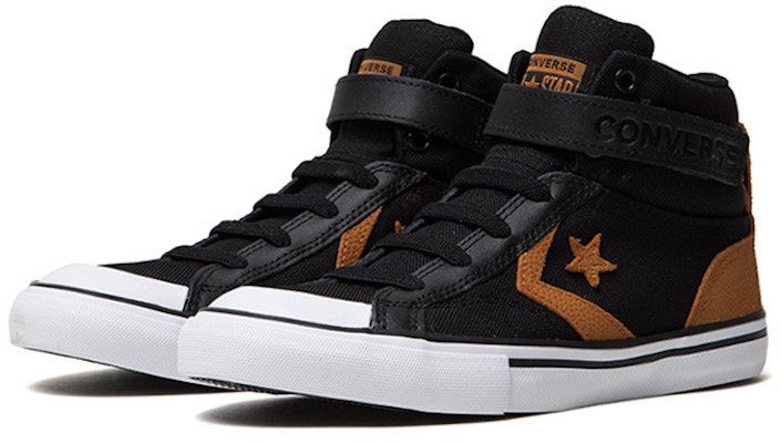 (Preschool) Converse Pro Blaze Strap Sneakers K Black/Orange/Yellow 663653C Order (Preschool) Converse Pro Blaze Strap Sneakers K Black/Orange/Yellow 663653C