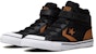 (PS) Converse Pro Blaze Strap Sneakers K Hitam/Jingga/Kuning 663653C