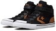 Order (PS) Converse Pro Blaze Strap Sneakers K Hitam/Jingga/Kuning 663653C