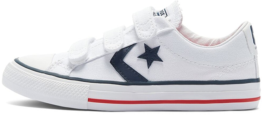 中童 Converse Star Player 3V 低筒 白藍 Buy 中童 Converse Star Player 3V 低筒 白藍