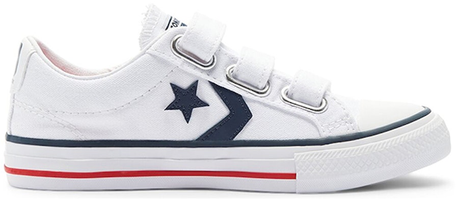 中童 Converse Star Player 3V 低筒 白藍 Order 中童 Converse Star Player 3V 低筒 白藍