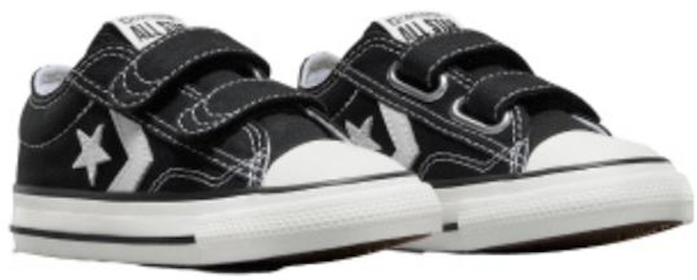 婴童 Converse 76 2V 舒適百搭 防滑輕便 低筒 學步鞋 黑色 Lookbook 婴童 Converse 76 2V 舒適百搭 防滑輕便 低筒 學步鞋 黑色