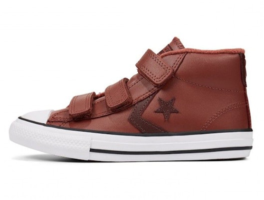 中童 Converse Star Player 3V Mid 休閒 中幫 兒童板鞋 棕色 Buy 中童 Converse Star Player 3V Mid 休閒 中幫 兒童板鞋 棕色