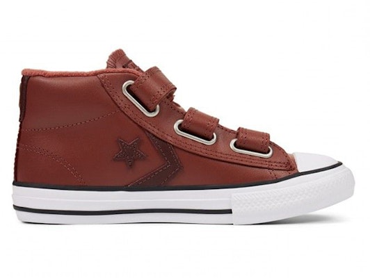 (Preschool) Converse Star Player Hook and Loop 3V Mid Top 'Red' 666039C Order (Preschool) Converse Star Player Hook and Loop 3V Mid Top 'Red' 666039C
