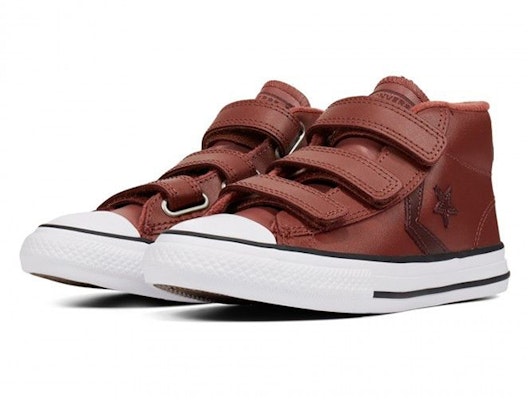 (Preschool) Converse Star Player Hook and Loop 3V Mid Top 'Red' 666039C Lookbook (Preschool) Converse Star Player Hook and Loop 3V Mid Top 'Red' 666039C