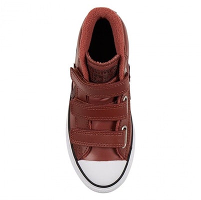 (Preschool) Converse Star Player Hook and Loop 3V Mid Top 'Red' 666039C Shop (Preschool) Converse Star Player Hook and Loop 3V Mid Top 'Red' 666039C