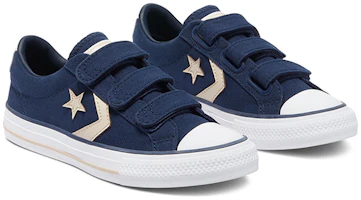 Lookbook 中童 Converse Star Player 低筒款 藍白