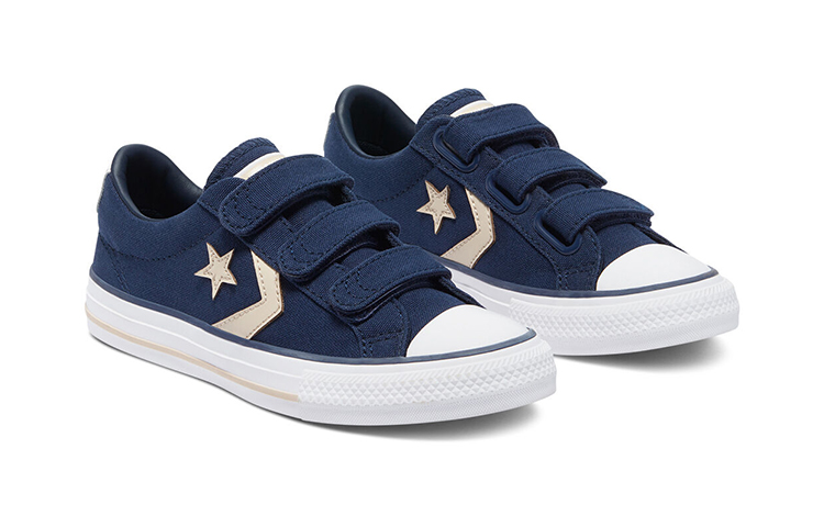 Lookbook 中童 Converse Star Player 低筒款 藍白