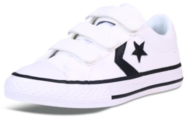 (Preschool) Converse Star Player Velcro 'White' 651829C Lookbook (Preschool) Converse Star Player Velcro 'White' 651829C