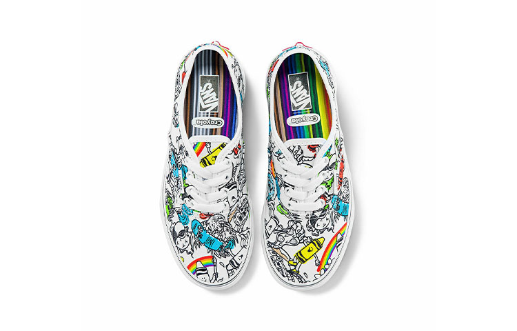 Vans Crayola Authentic 'White Black' 圖 3