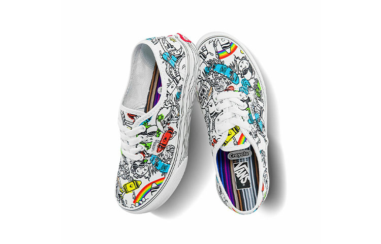 Vans Crayola Authentic 'White Black' 圖 4