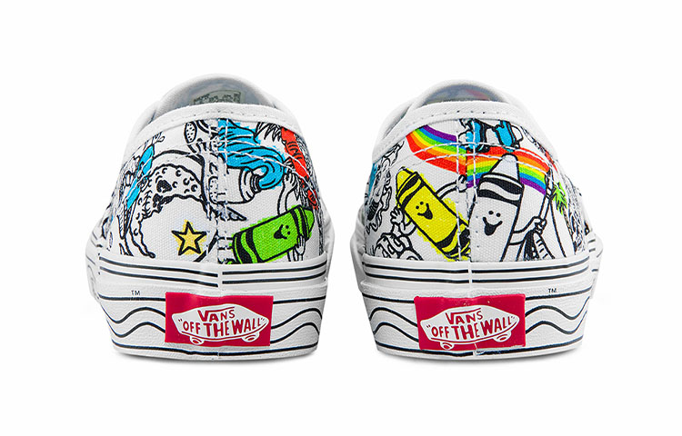 Vans Crayola Authentic 'White Black' 圖 5