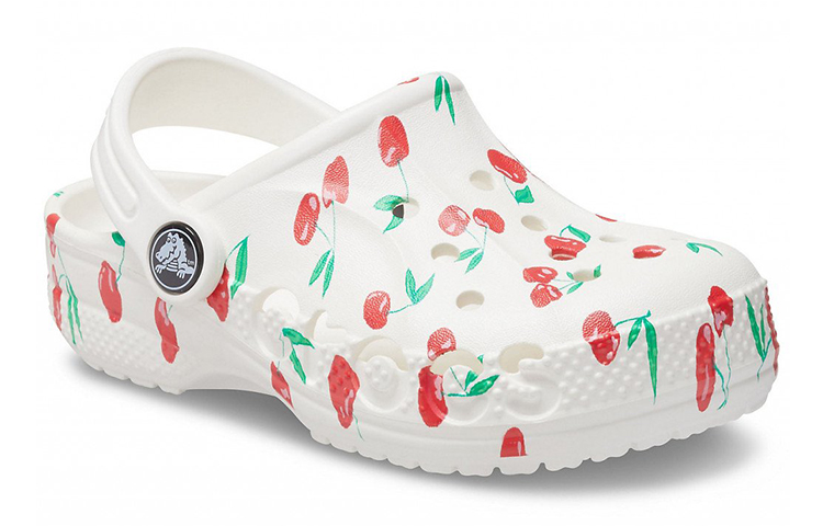 Lookbook (Preschool) Crocs Baya Graphic Clogs 'White Cherry' 207017-1F6