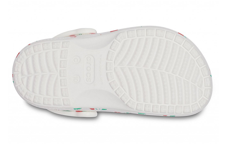 Sizing (Preschool) Crocs Baya Graphic Clogs 'White Cherry' 207017-1F6