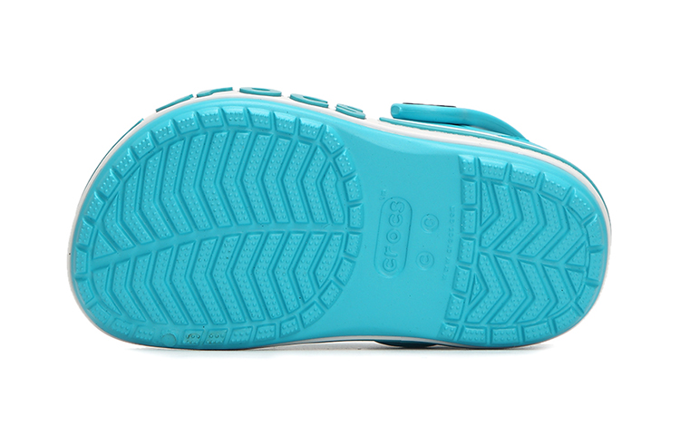 Shop 兒童 Crocs 貝雅卡羅帆小克羅格 洞洞鞋 水藍色