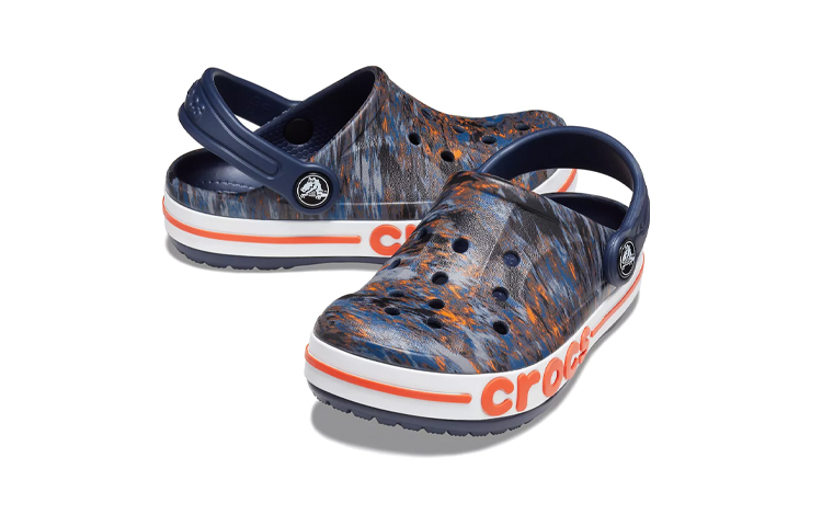 Shop (Preschool) Crocs Bayaband Seasonal Printed 'Navy Blue' 206178-410