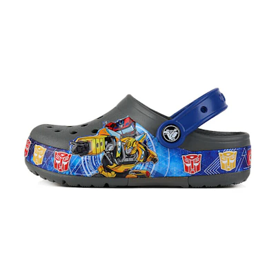 (PS) Crocs CFL Transformers Bnd Lt Slate Graffiti Outdoor Casual Gray Sandals