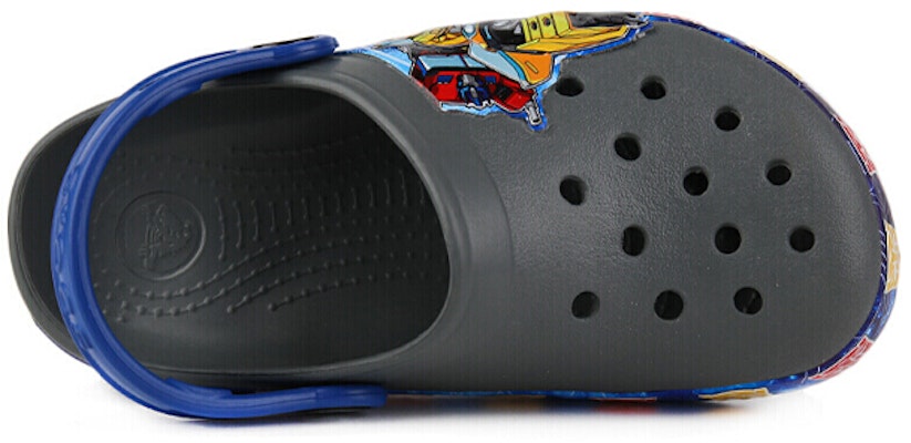 兒童 Crocs CFL 變形金剛 Bnd Lt 石板 系列塗鴉 戶外休閒洞洞涼鞋 灰色 Shop 兒童 Crocs CFL 變形金剛 Bnd Lt 石板 系列塗鴉 戶外休閒洞洞涼鞋 灰色