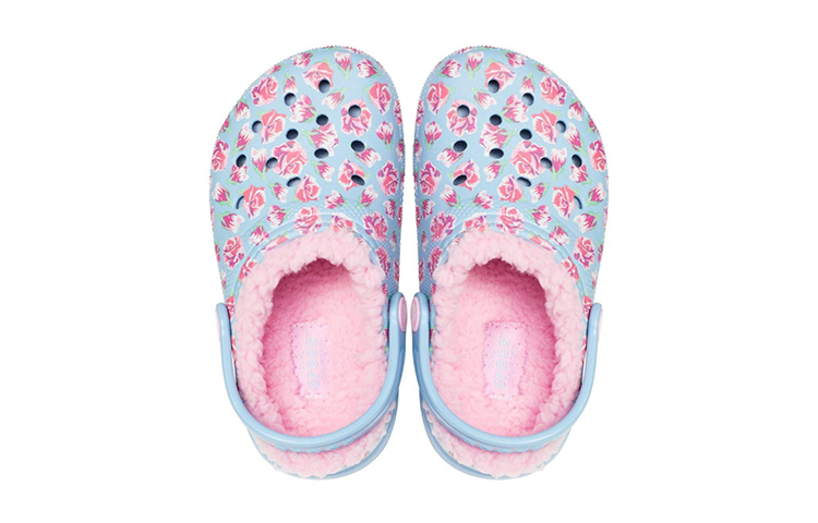 Details for 兒童 Crocs卡駱馳 Classic 保暖耐磨舒適休閒棉運動涼鞋 藍