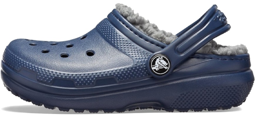 (Preschool) Crocs Classic 'Navy Fuzz-Lined Clog' 203506-459 Buy (Preschool) Crocs Classic 'Navy Fuzz-Lined Clog' 203506-459