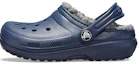 Buy (Preschool) Crocs Classic 'Navy Fuzz-Lined Clog' 203506-459