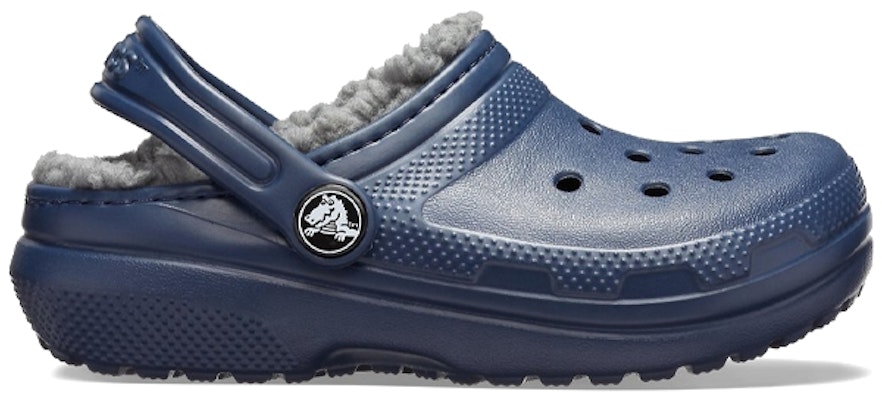 (Preschool) Crocs Classic 'Navy Fuzz-Lined Clog' 203506-459 Order (Preschool) Crocs Classic 'Navy Fuzz-Lined Clog' 203506-459