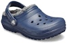 Lookbook (Preschool) Crocs Classic 'Navy Fuzz-Lined Clog' 203506-459