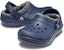 (Preschool) Crocs Classic 'Navy Fuzz-Lined Clog' 203506-459