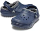 Shop (Preschool) Crocs Classic 'Navy Fuzz-Lined Clog' 203506-459