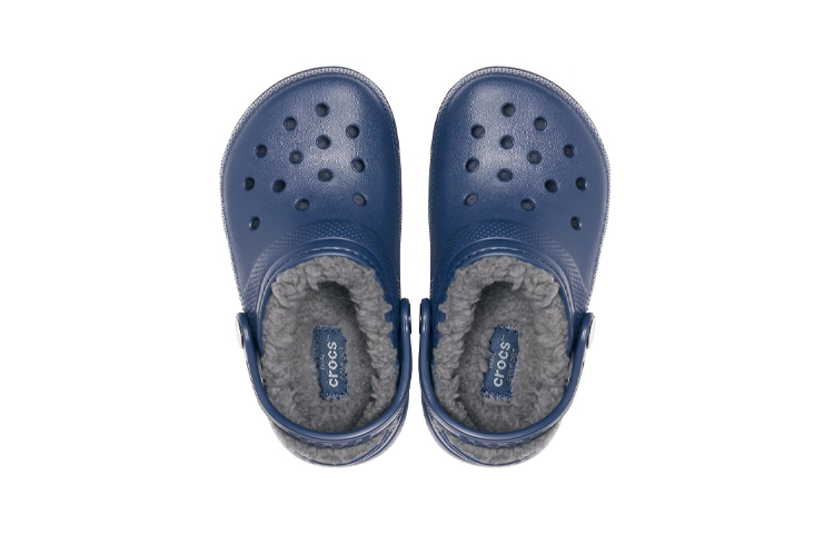 Purchase (Preschool) Crocs Classic 'Navy Fuzz-Lined Clog' 203506-459