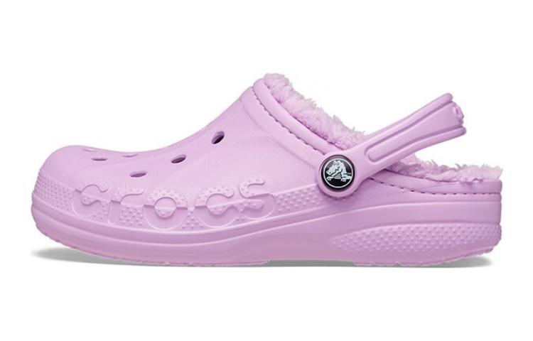 (Preschool) Crocs Classic Baya Lined Clog 'Pink' 207500-5Q5