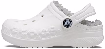 (Preschool) Crocs Classic Baya Lined Clog 'White Grey' 207500-11H (Preschool) Crocs Classic Baya Lined Clog 'White Grey' 207500-11H