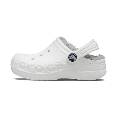 (PS) Crocs Classic Baya Lined Clog 'White Grey'