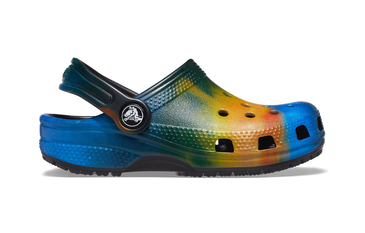 (PS) Crocs Classic Clog 'Black Blue Yellow Floral' 圖 2