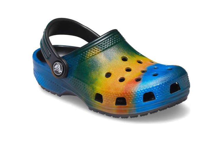 (PS) Crocs Classic Clog 'Black Blue Yellow Floral' 圖 3