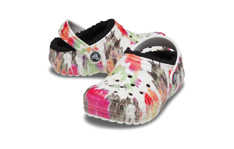 Shop (PS) Crocs Classic Clog 'Negro Blanco Tie-Dye' 206683-0C4