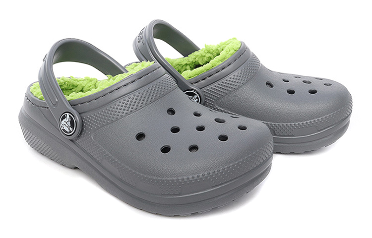 Lookbook (PS) Crocs Classic Clog 'Hijau Kelabu Cozy' 203506-0DF
