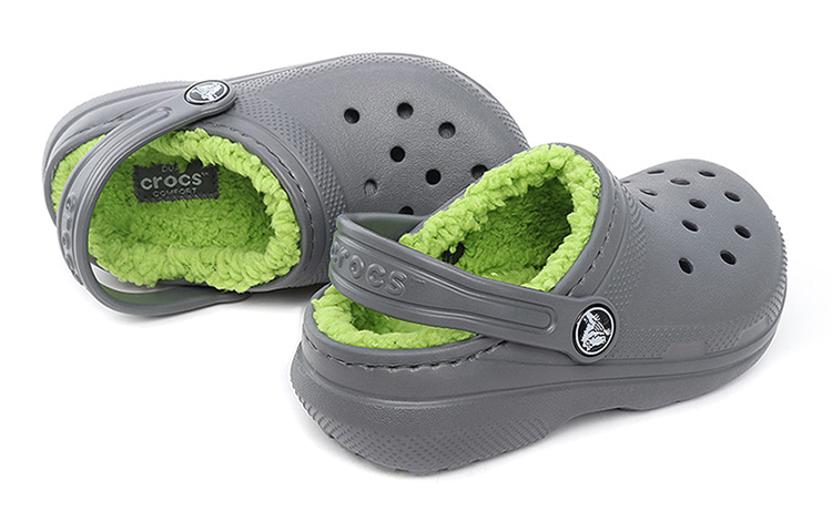 Purchase (PS) Crocs Classic Clog 'Hijau Kelabu Cozy' 203506-0DF