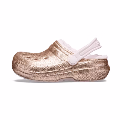 (PS) Crocs Classic Clog 'Gold Dust Fleece'