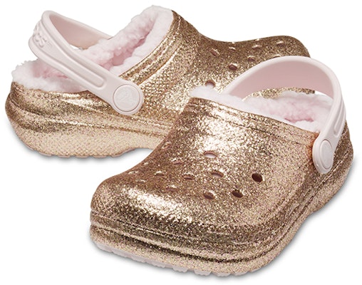 (Preschool) Crocs Classic Clog 'Gold Dust Fleece' 205937-2UB Shop (Preschool) Crocs Classic Clog 'Gold Dust Fleece' 205937-2UB