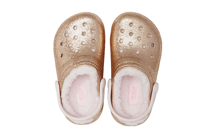 Purchase (Preschool) Crocs Classic Clog 'Gold Dust Fleece' 205937-2UB